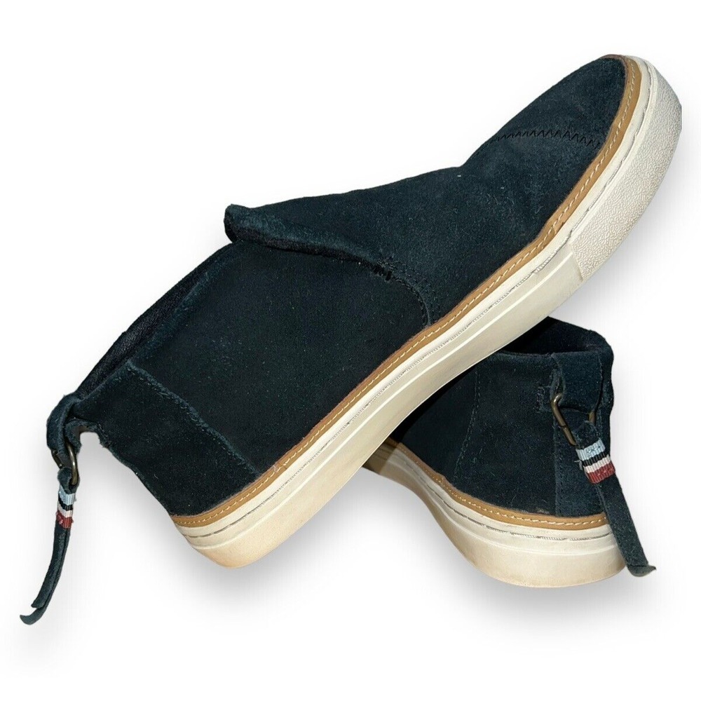 TOMS Womens Paxton Black Suede Resistant Fashion‎ Sneaker Size 8.5